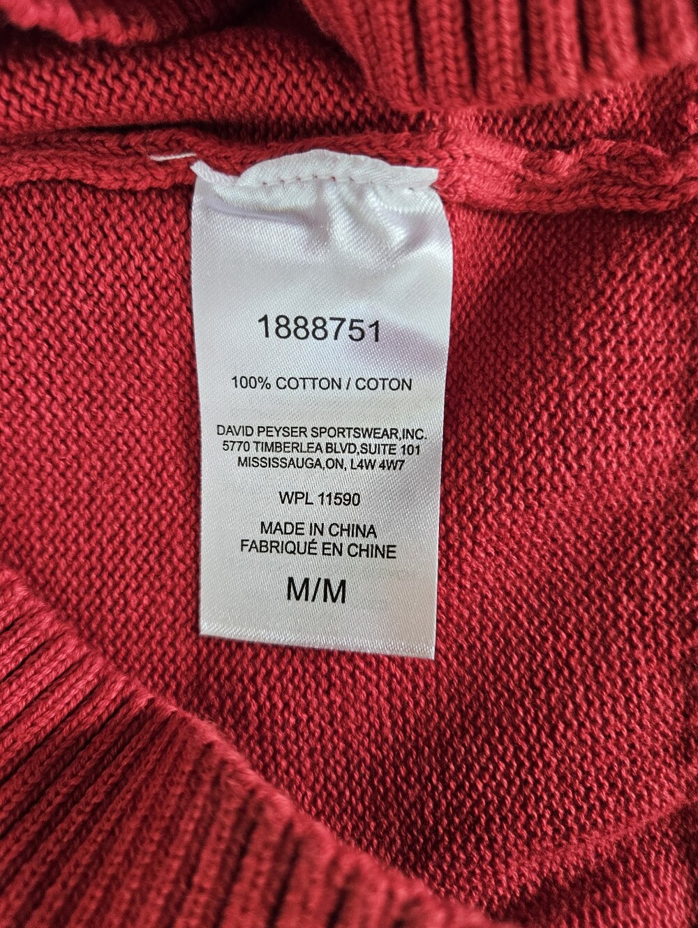 Red Maple Leaf 100% Cotton Women's Crewneck Sweater NWT Size Medium Canada Day - Picture 8 of 11